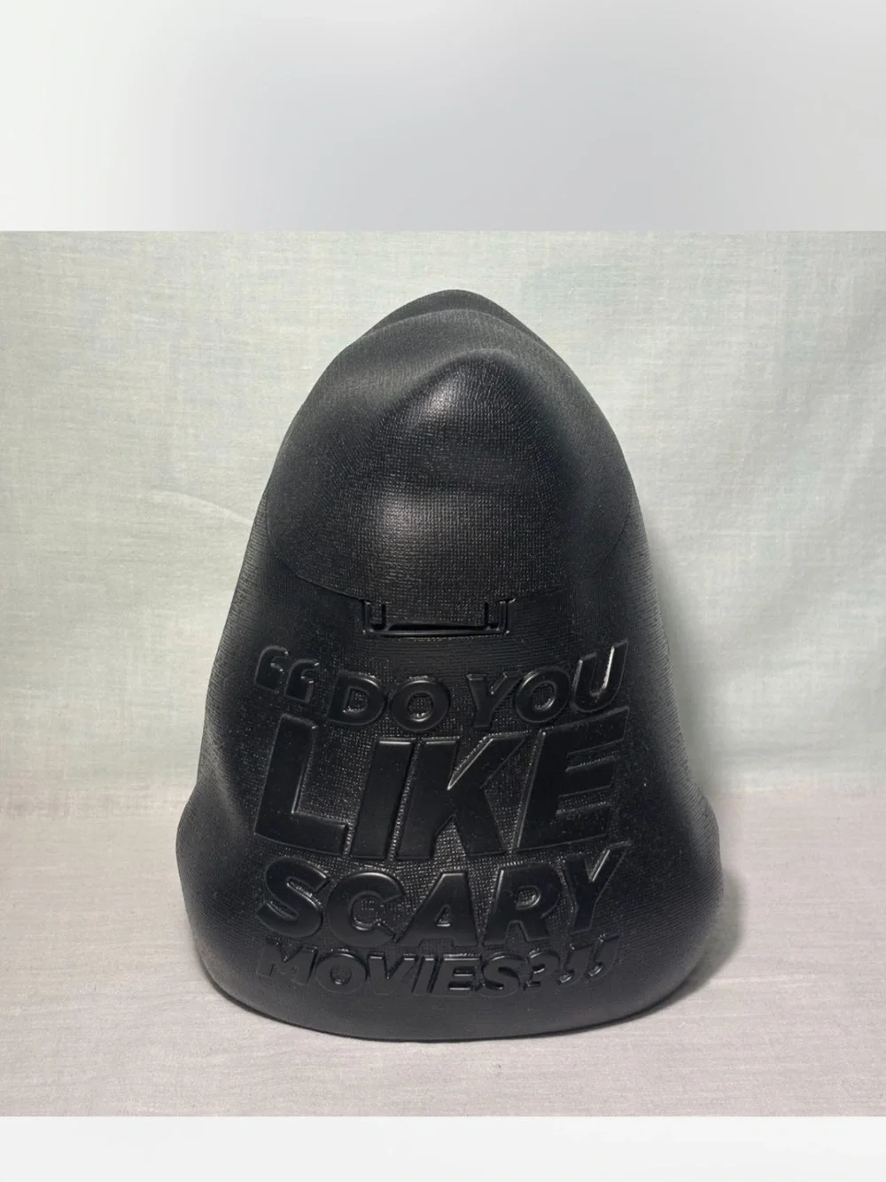 Scream Ghostface Mask with Black Hood - White/Black Popcorn Bucket